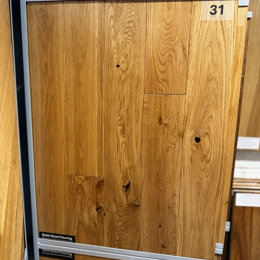 Kensington Solid Wood Oak Natural Brushed Oiled